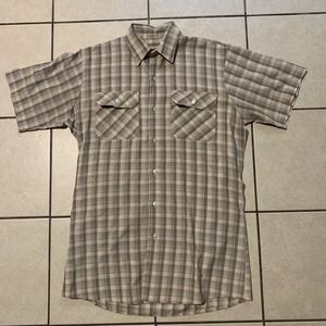 Big Mac Workwear Men's MXFX Tall Plaid Short Sleeve Button Up Shirt